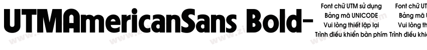UTMAmericanSans Bold字体转换